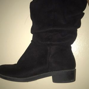 Knee high black boots